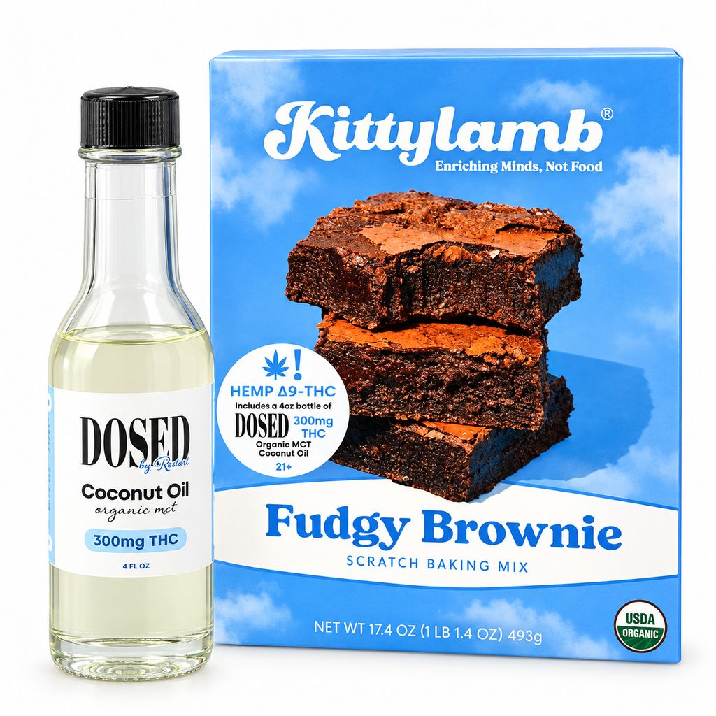 Organic Fudgy Brownie Mix + Dosed 300MG THC Bundle