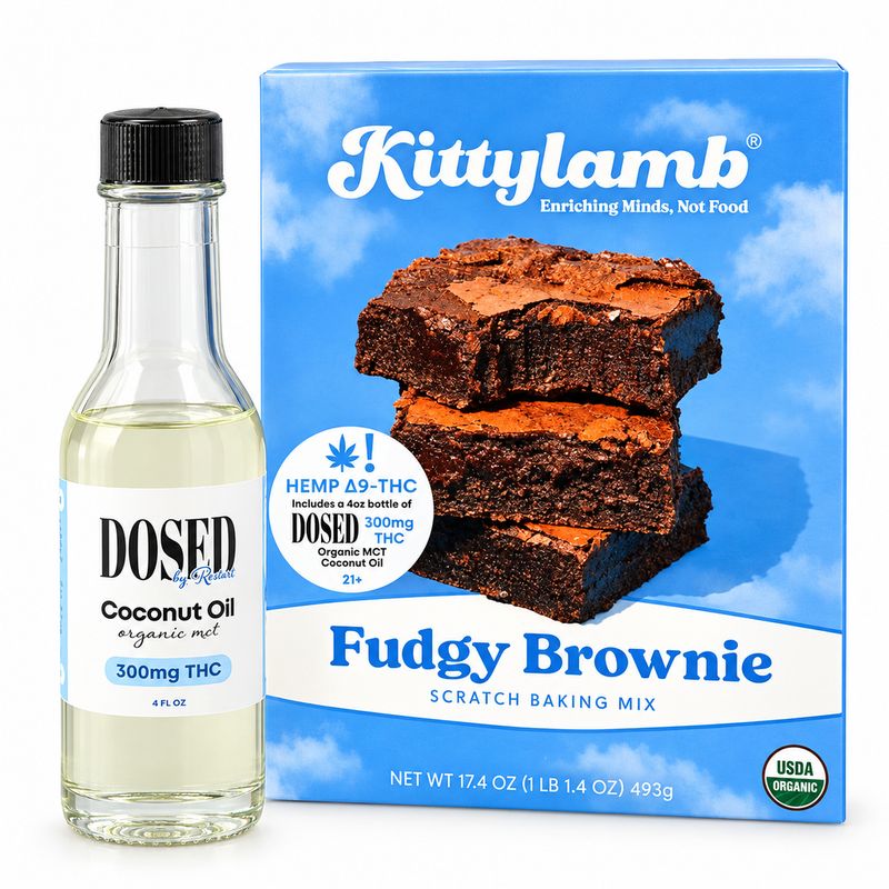 Organic Fudgy Brownie Mix + Dosed 300MG THC Bundle