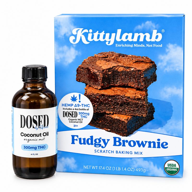 Organic Fudgy Brownie Mix + Dosed 300MG THC Bundle