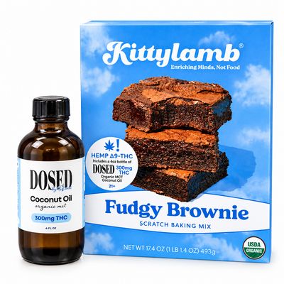 SAVE 20% - Organic Fudgy Brownie Mix + Dosed 300MG THC Bundle