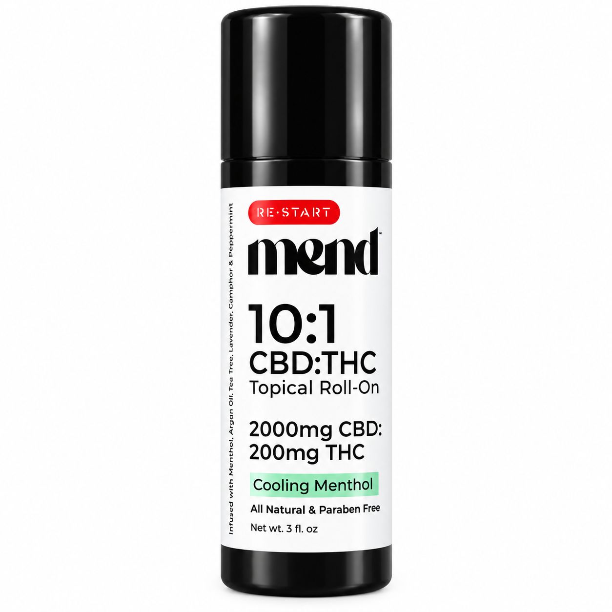 Mend Topical CBD Roll-On 2000MG CBD:200MG THC