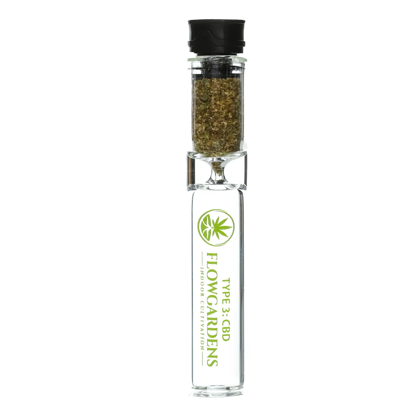 Premium CBD Pre-Filled Glass Chillum (H) Peyton's Strawberry 22.11% CBD
