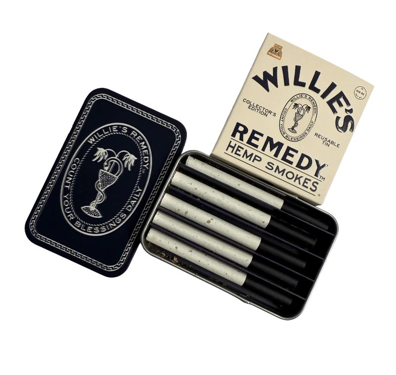 Willie's Remedy x Coast Hemp Smoke 5-ct Collector's Edition Reusable Tin