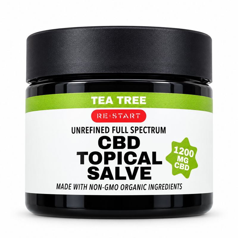 CBD Salve Unrefined Full Spectrum 1200mg 2oz Tea Tree