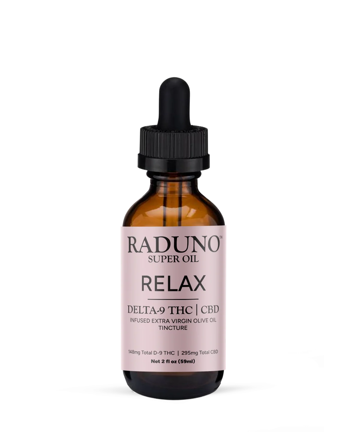 THC CBD Infused Extra Virgin Olive Oil Tincture 2oz