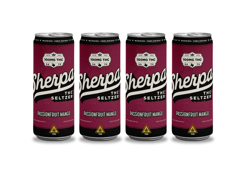 Sherpa THC Seltzer 100mg 4/pk MSRP $52