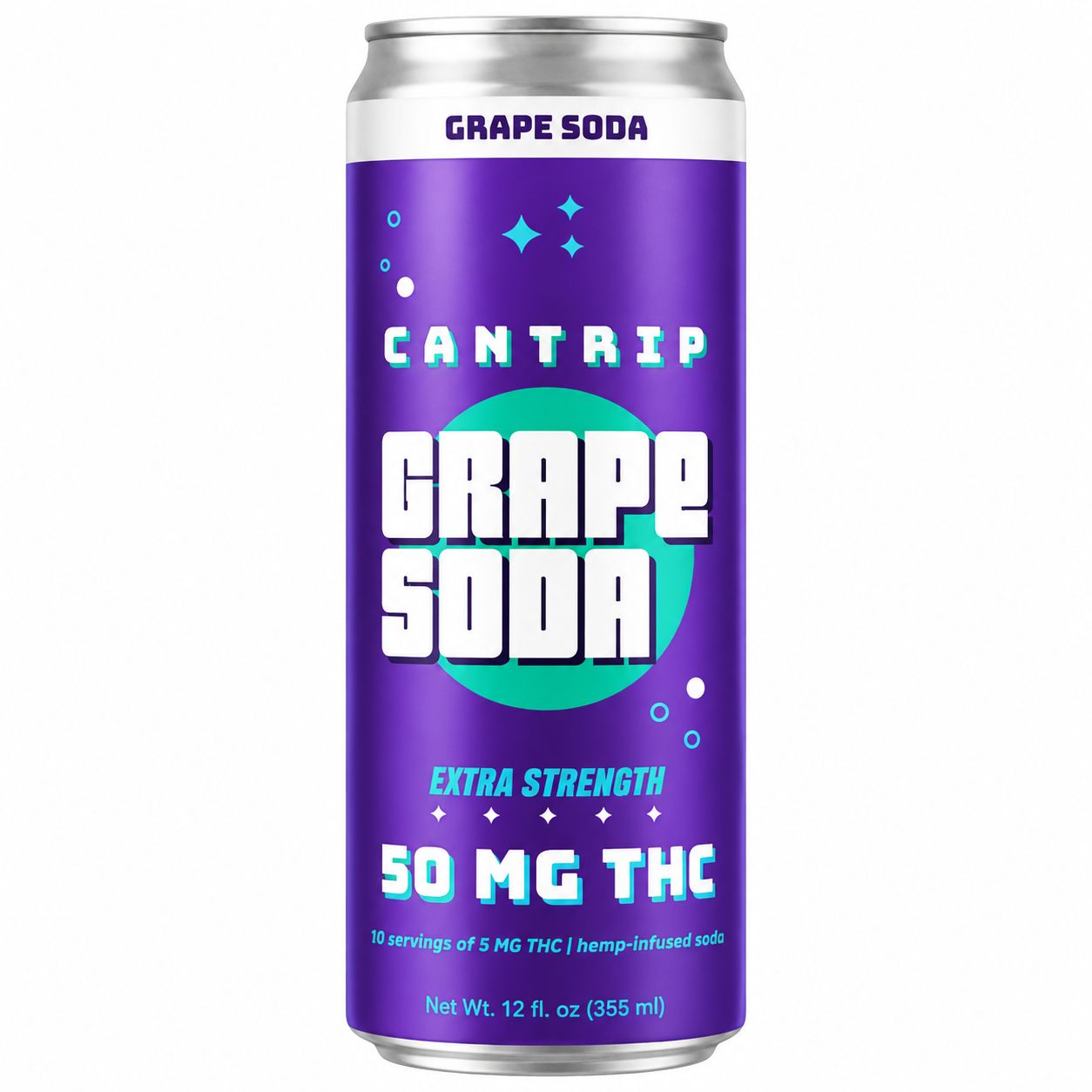 Cantrip THC Soda 50MG 12oz Grape
