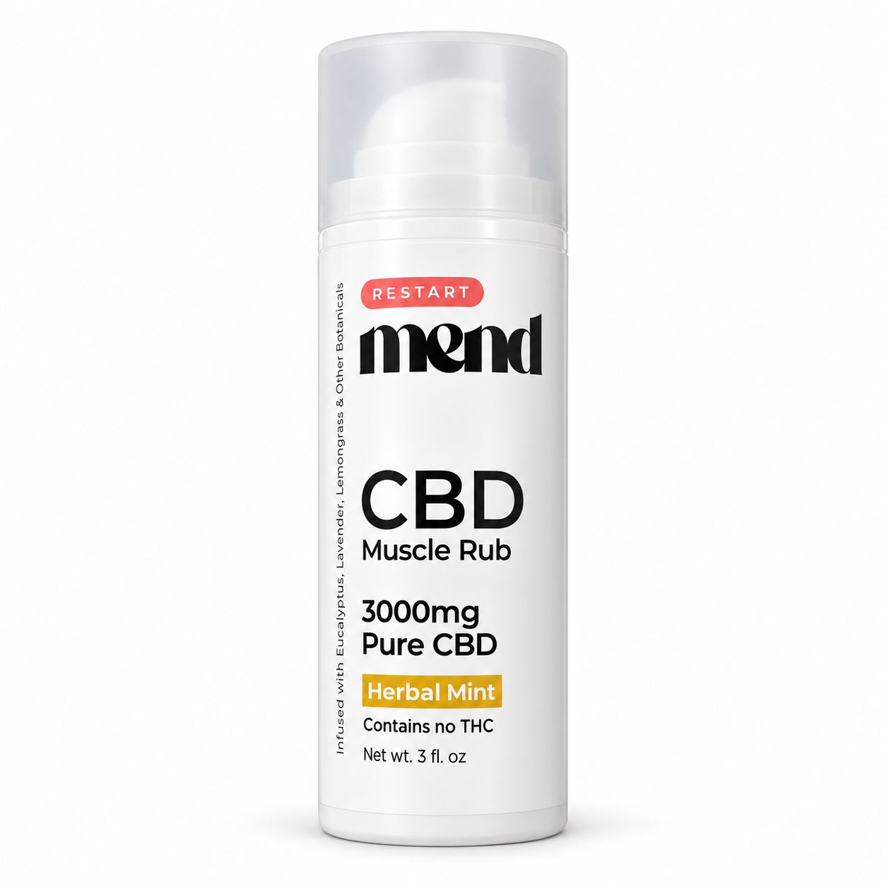 MEND CBD Topical Muscle Rub 3000MG 3oz
