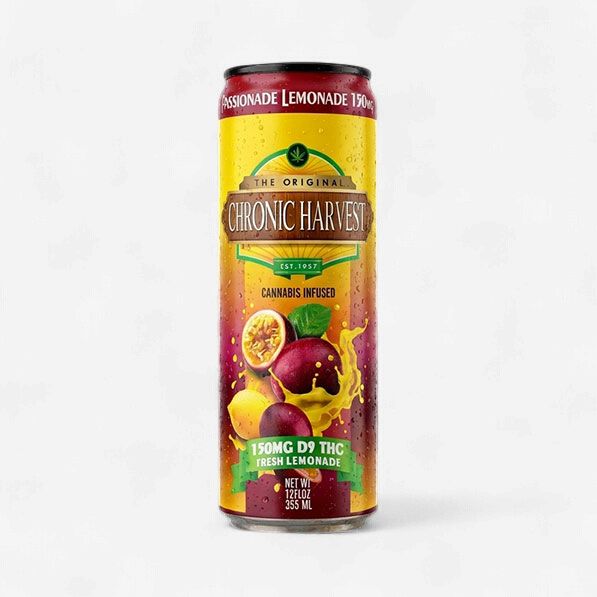 Chronic Harvest THC Lemonade 150mg 12oz Passionde Orange Guava