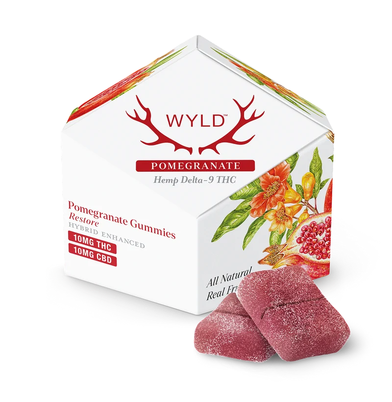 Wyld Pomegranate THC CBD Gummies /Restore