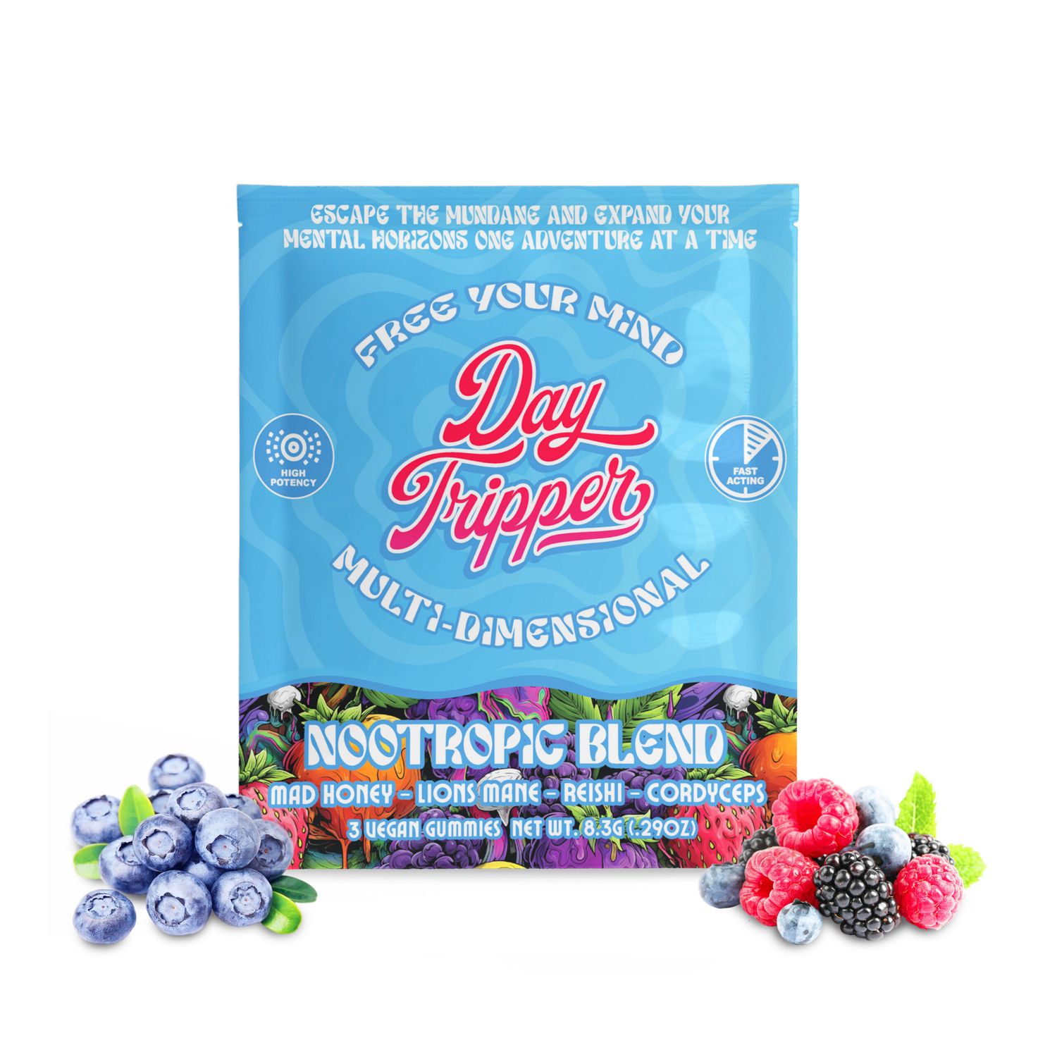Daytripper Mushroom Gummies 3/pk