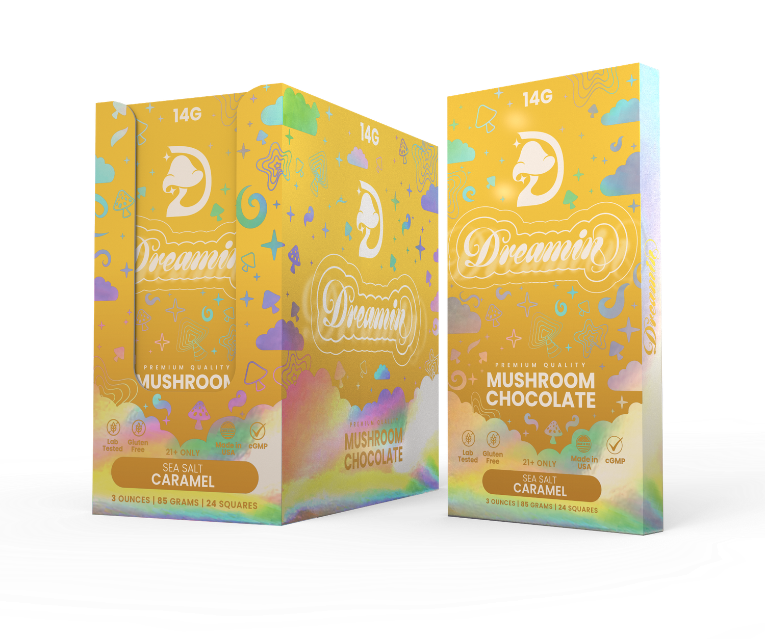 Dreamin Mushroom Belgium Chocolate Bars Dreamin Mushroom Belgium Chocolate Bars
