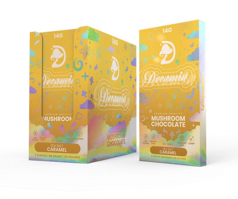 Dreamin Mushroom Belgium Chocolate Bars