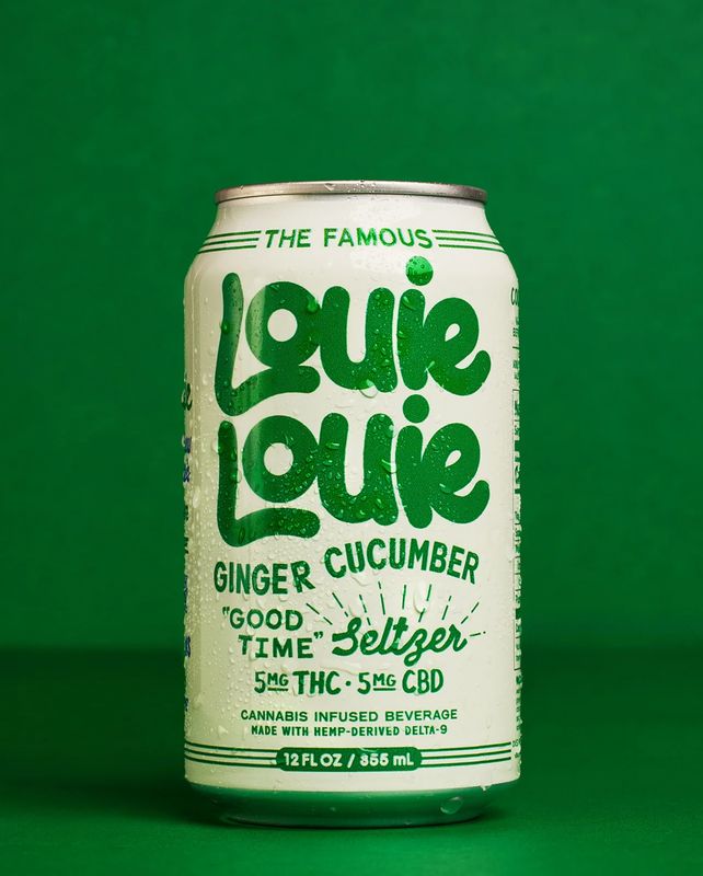 Louie Louie THC CBD 10MG Sparkling Beverage - Low Sugar 12oz