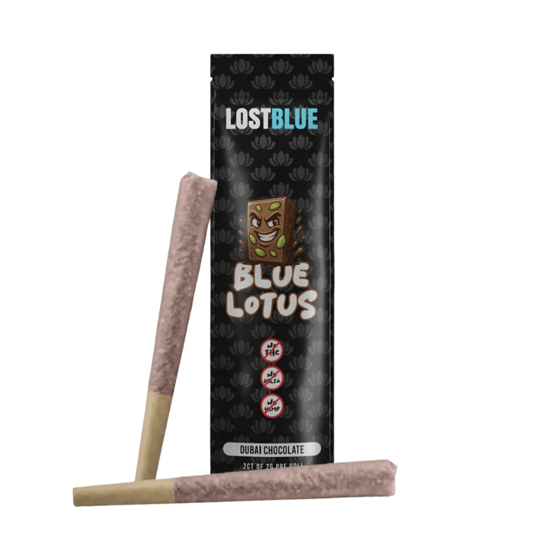 Lost Blue - Blue Lotus Pre-rolls 1G 2/pk Dubai Chocolate