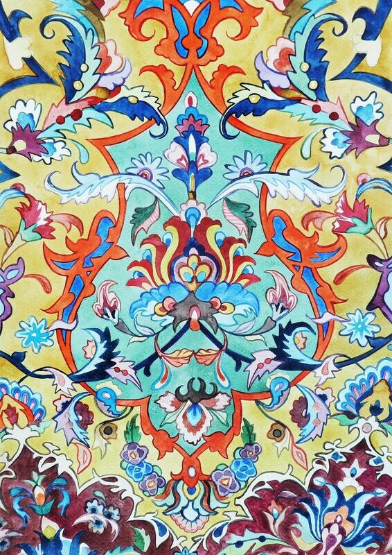 "Grand Mosque Carpet III" Fine Art Print