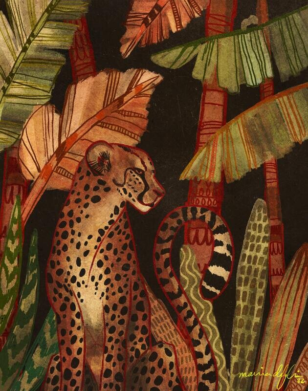 "Jungle Cat" Fine Art Pring
