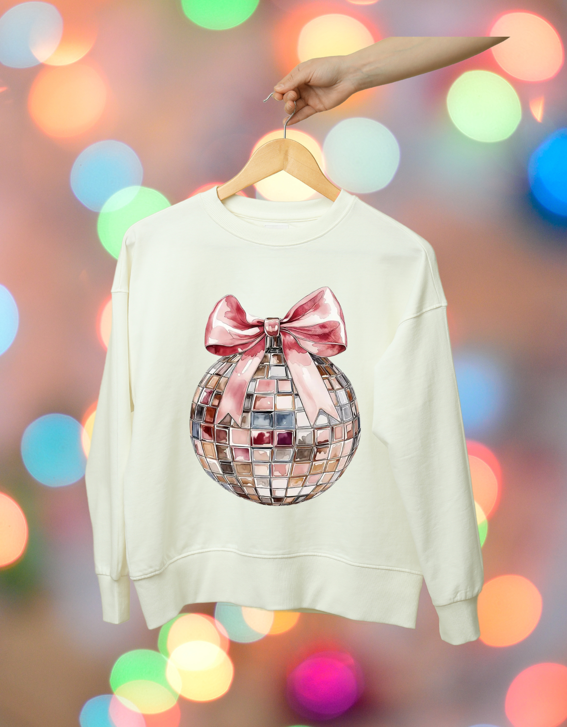 Christmas Disco Ornament Crewneck