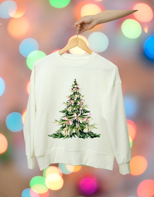 Christmas Tree with Bows Crewneck