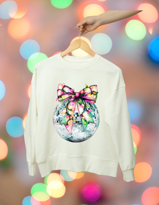 Disco Ornament with Lights Crewneck
