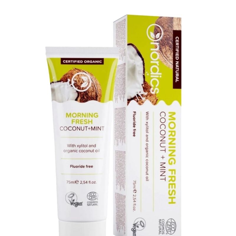 Nordics Organic Toothpaste Morning Fresh 早晨清新有機牙膏 75ml Nordics Organic Toothpaste Morning Fresh 早晨清新有機牙膏 75ml