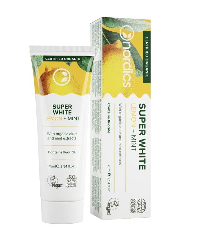 Nordics Organic Toothpaste Super White 超極淨白有機牙膏 75ml Nordics Organic Toothpaste Super White 超極淨白有機牙膏 75ml