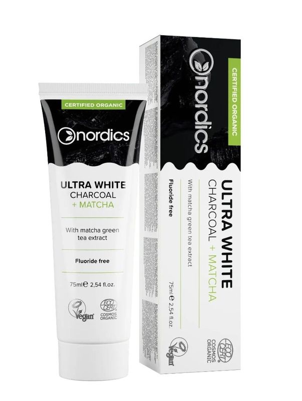 Nordics Organic Toothpaste Ultra White 極淨亮白有機牙膏 75ml Nordics Organic Toothpaste Ultra White 極淨亮白有機牙膏 75ml