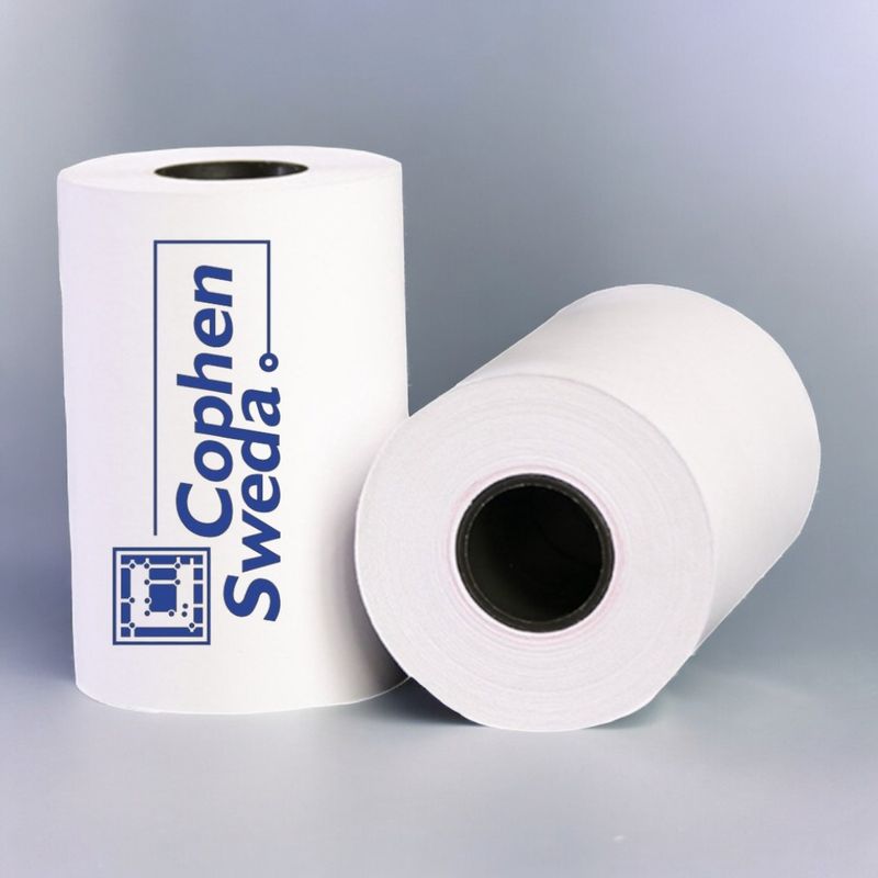 Rollo Térmico 57 mm Terminal Bancaria Caja 50 Piezas