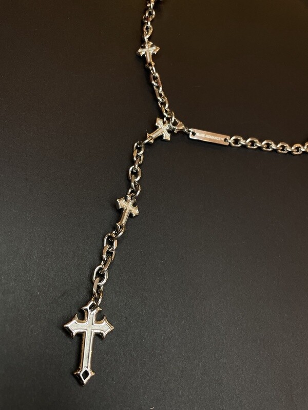 Silver Extruded Cross Chain
