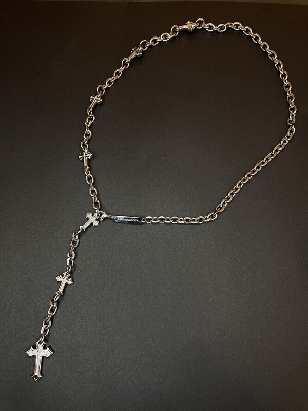 Silver Extruded Cross Chain