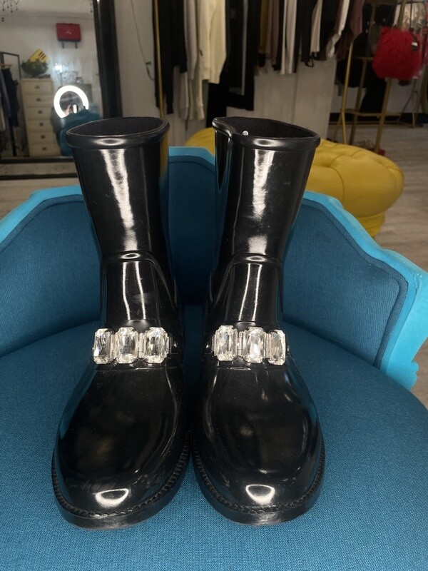 Rhinestone Rain Boots