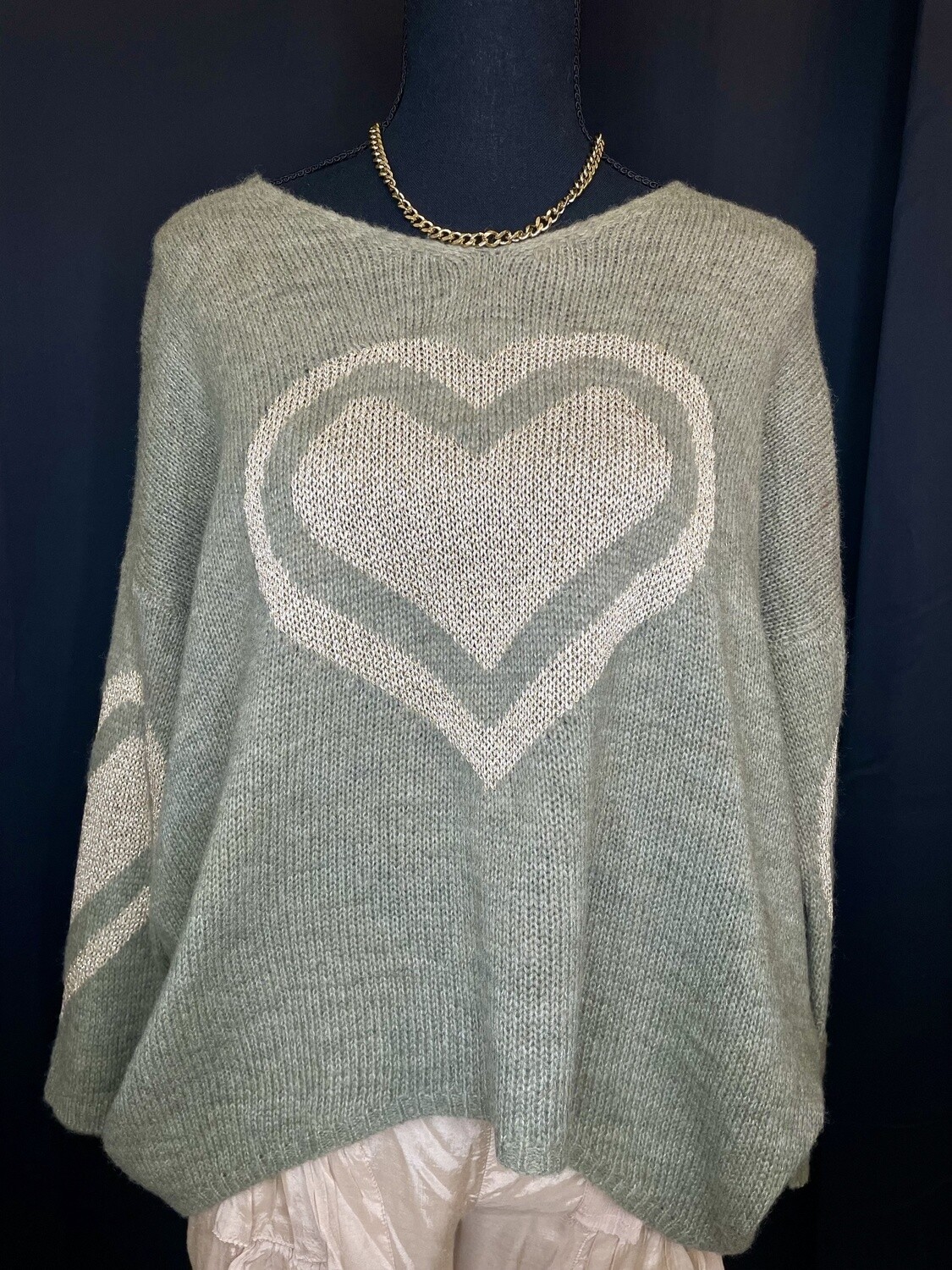 Ava Sweater, Colour: Sage