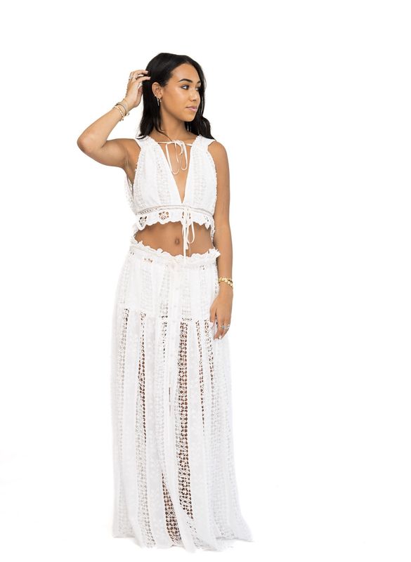 White Tracy Top