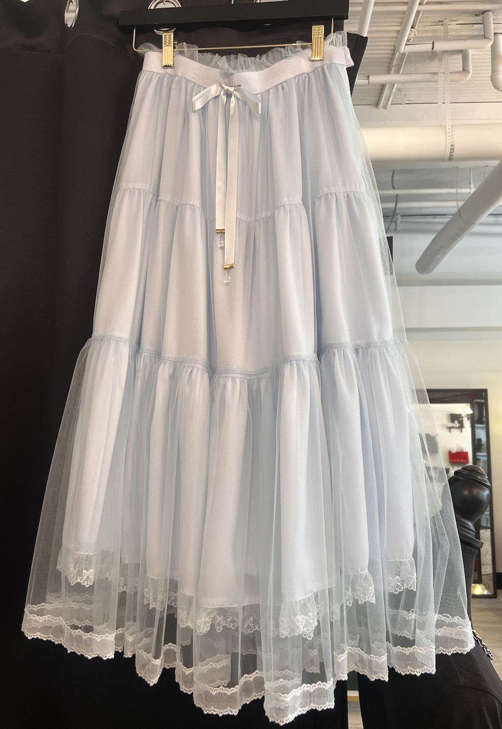 Blue Tulle Skirt