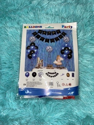 Happy birthday balloon set