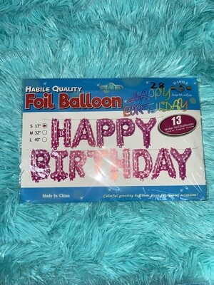 Happy birthday balloons