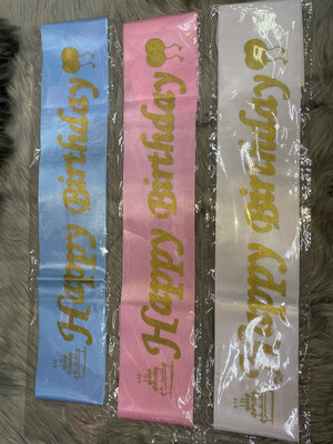 Birthday Sash