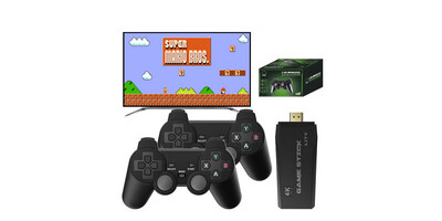 Retro Video Game Console 2.4G Wireless Console Game Stick 4k 10000 Games Portable Dendy Game Console for TV