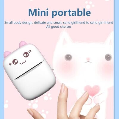 Pocket Mini Wrong Question Shot Search Title Label Portable Office Thermal Printer Sticker