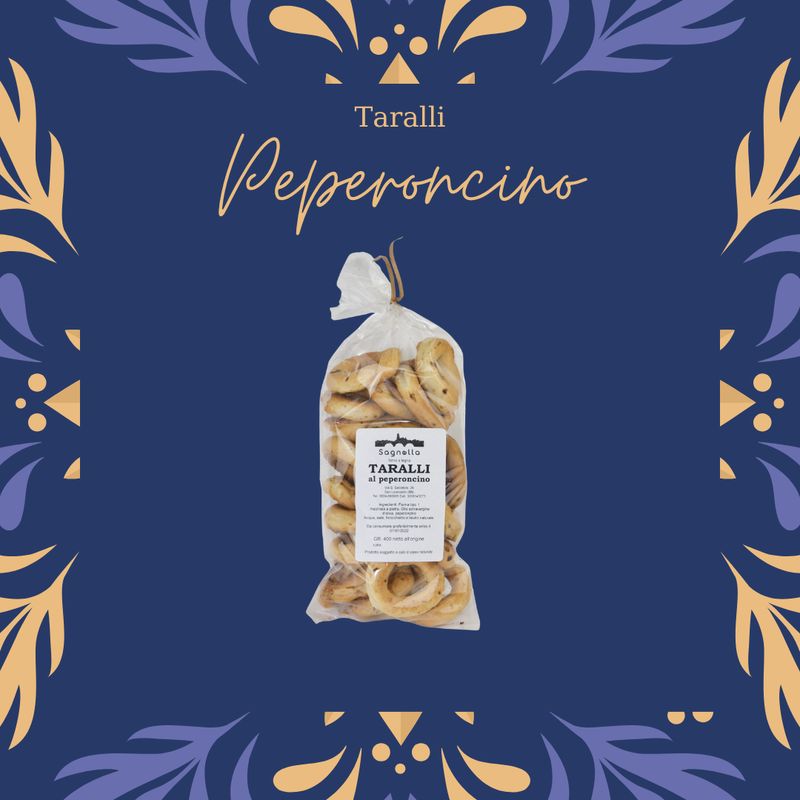 Taralli fatti a mano al Peperoncino