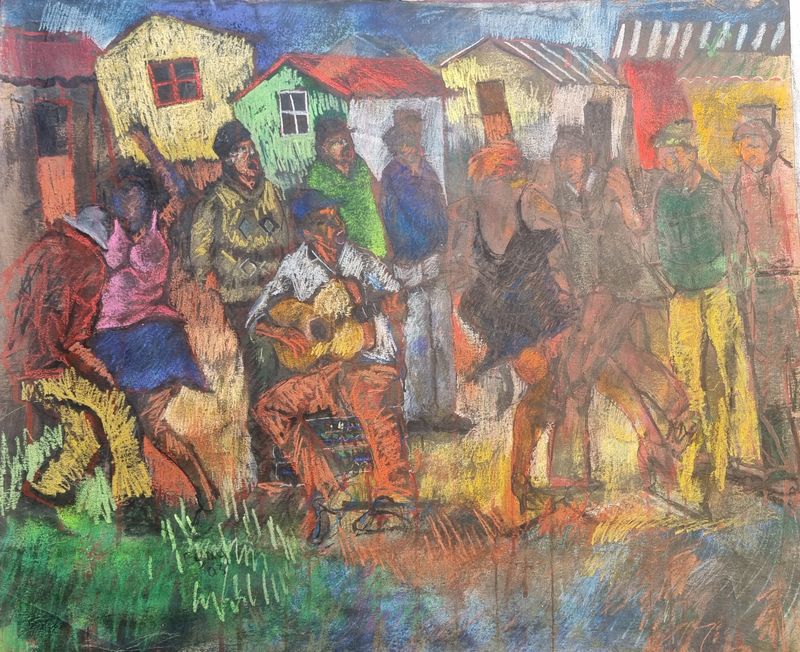 Township Scene Dancing