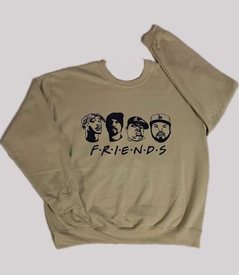 Tupac &amp; Biggie Friends crewneck sweater