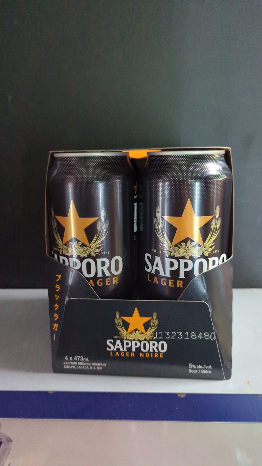 Sapporo Lager Noire 4-pack