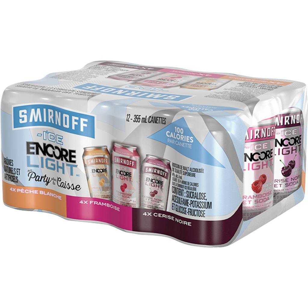 Smirnoff ice LIGHT mix pack Caisse de 12