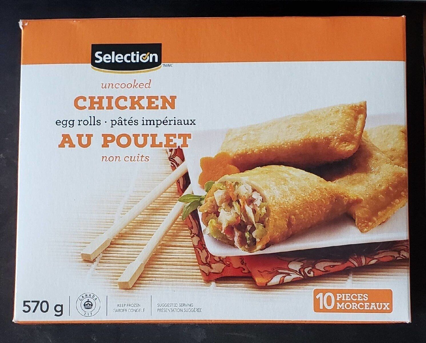 Egg Rolls au poulet Sélection