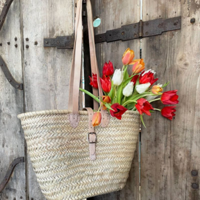 French market basket beach bag