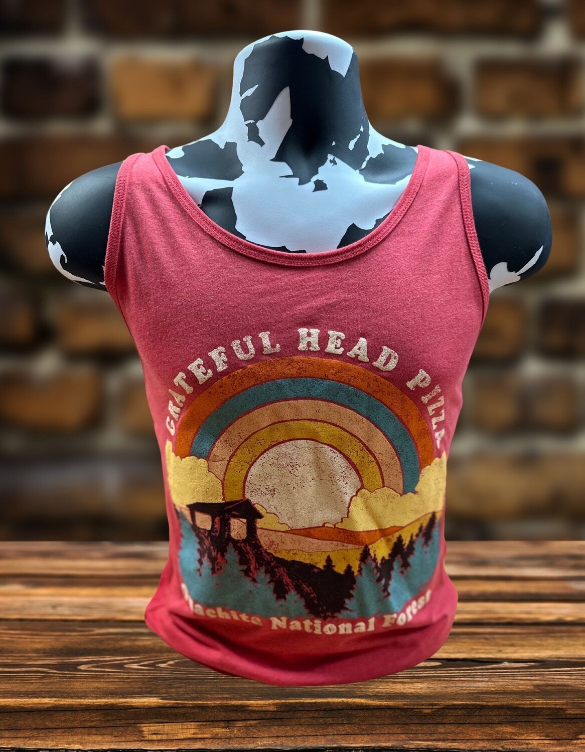 GH Mountain Scene Tank-Red Triblend