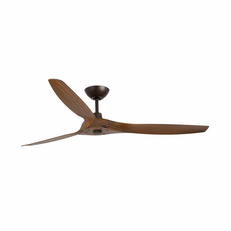 MOREA Ø152cm Dark Brown/Walnut ceiling fan with remote control