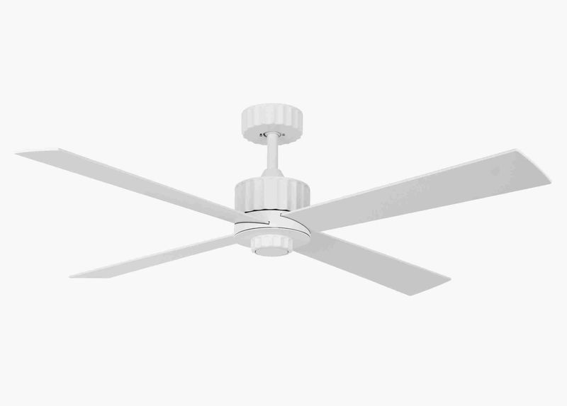 NEWPORT Ø137cm White ceiling fan with light integrated and remote control