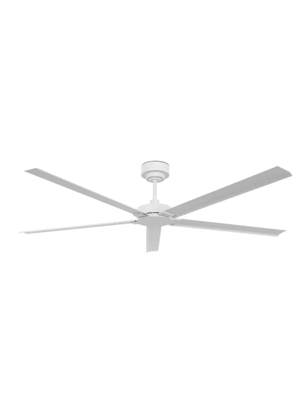 MONZA Ø152cm IP55 outdoor ceiling fan White with remote control